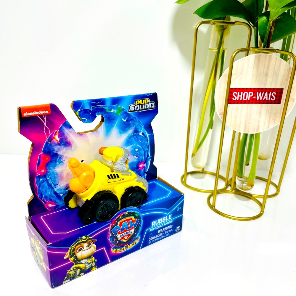 Paw Patrol The Mighty Movie Pup Squad Racers RUBBLE